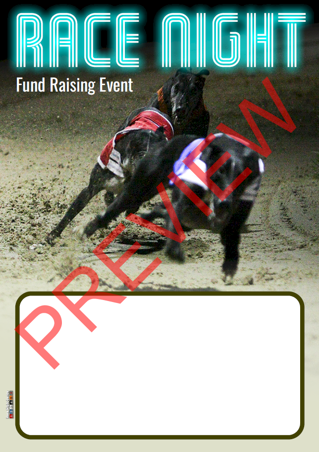 Kit 2 Extra - 20 Mixed Distance Races + Printables - Greyhound Race Night Fund Raising